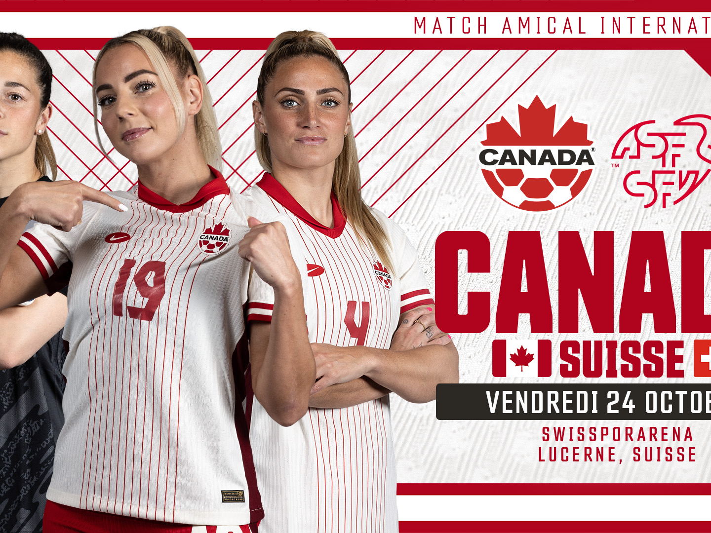 Le CANWNT affrontera la Suisse lors de la fenêtre FIFA d’octobre