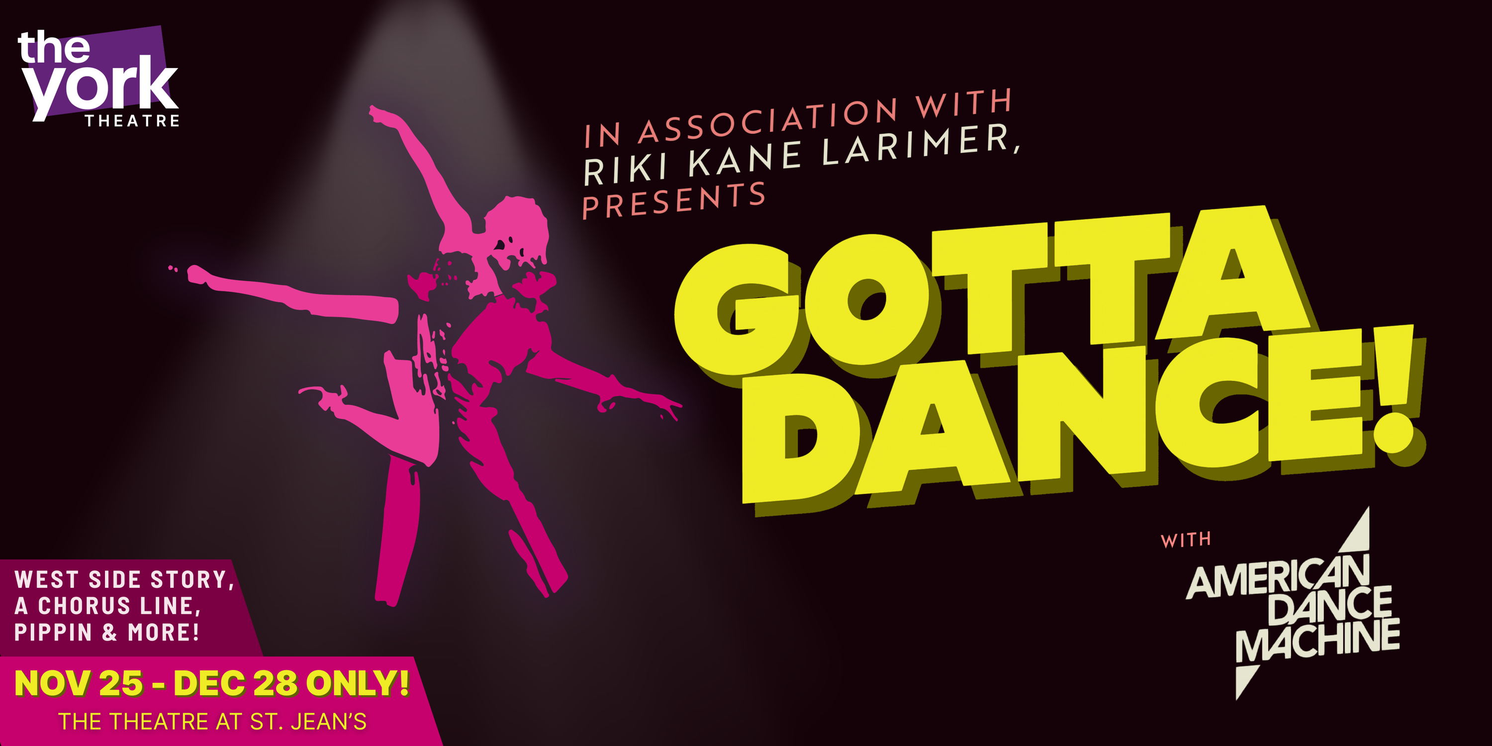 THE YORK THEATRE, in association with Riki Kane Larimer, proudly presents the World Premiere of GOTTA DANCE with American Dance Machine