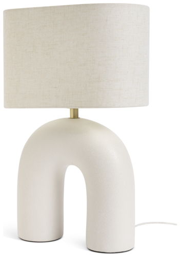 Habitat Wishbone 37cm Ceramic Table Lamp - White & Cream, £22 