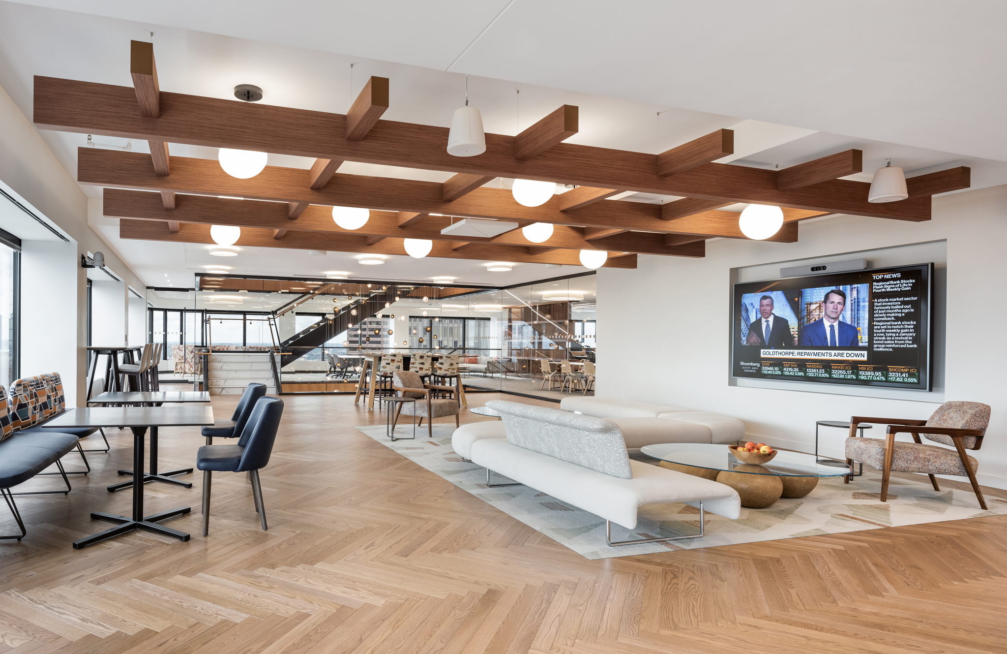 Espace ouvert dans le siège du client à Boston