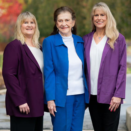 Pictured (left to right): President Carilyn Anderson, Founder Susan Carlson, and Vice President Kirsten Carlson