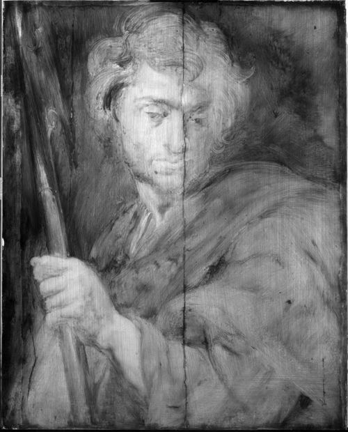 Image name: 21_Anthony van Dyck, Saint Matthew, technical research, Rubens House, permanent loan by the King Baudouin Foundation, photo KIK IRPA Brussels.jpg