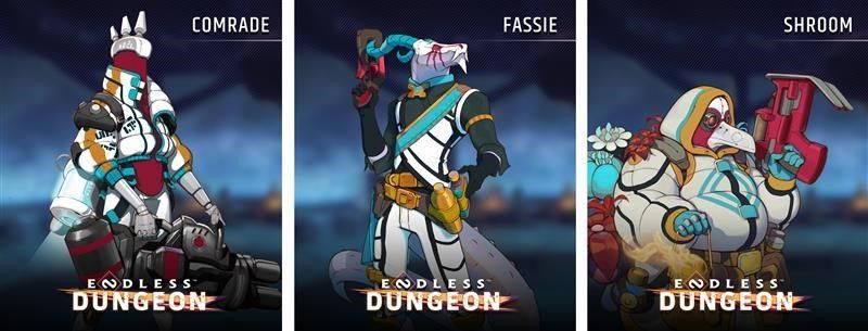 Unique skins for Shroom, Fassie, and Comrade will allow players to customize their heroes. They will be available free for those who have pre-purchased the game and for those among the first to purchase at release. 