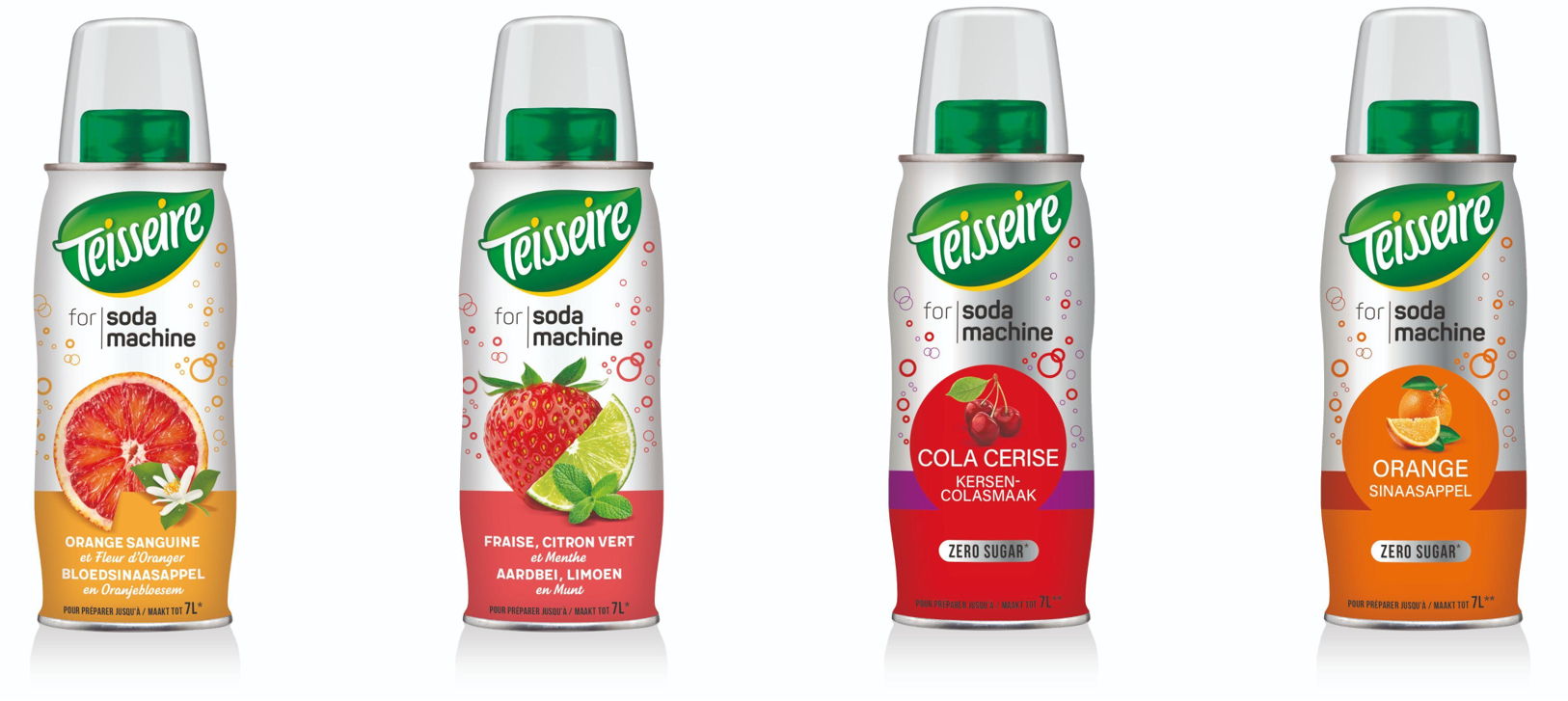 Teisseire lance quatre sirops concentrés aux goûts estivaux pour les machines à soda