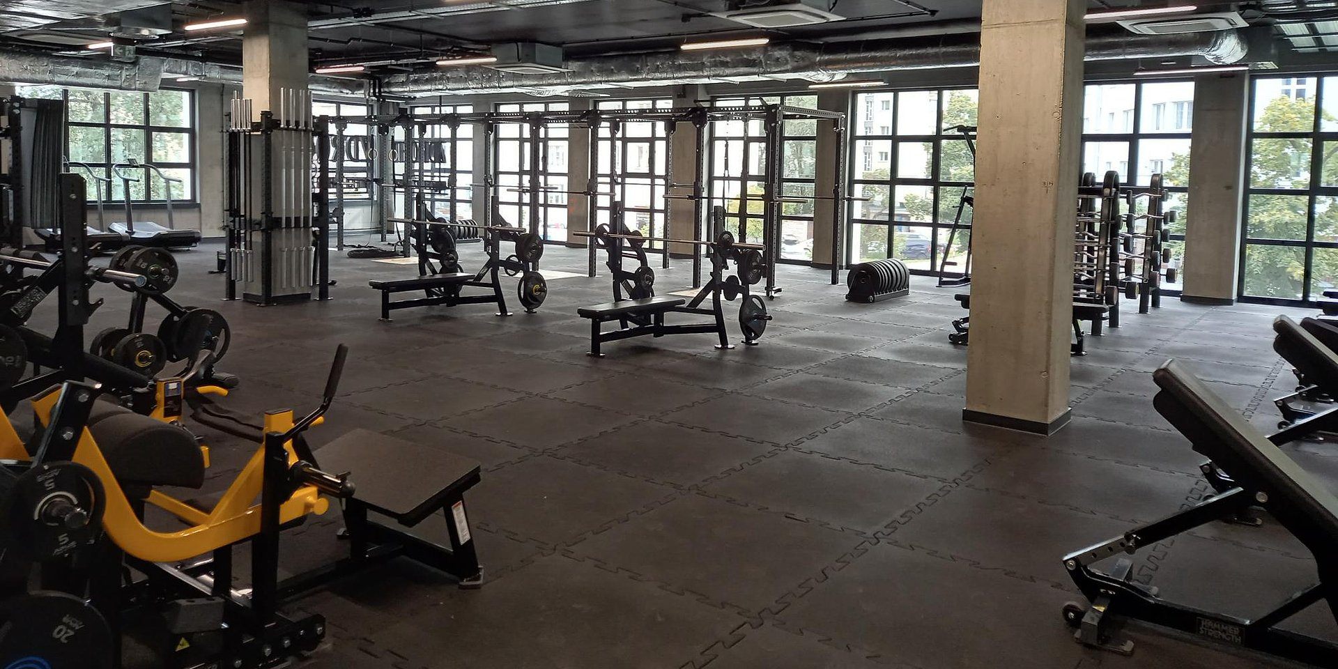 The new Zdrofit club in the restored Fabryka PZO building