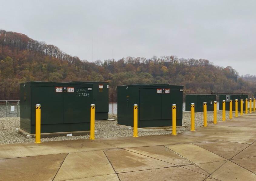 New power centers installed by Duquesne Light Company.