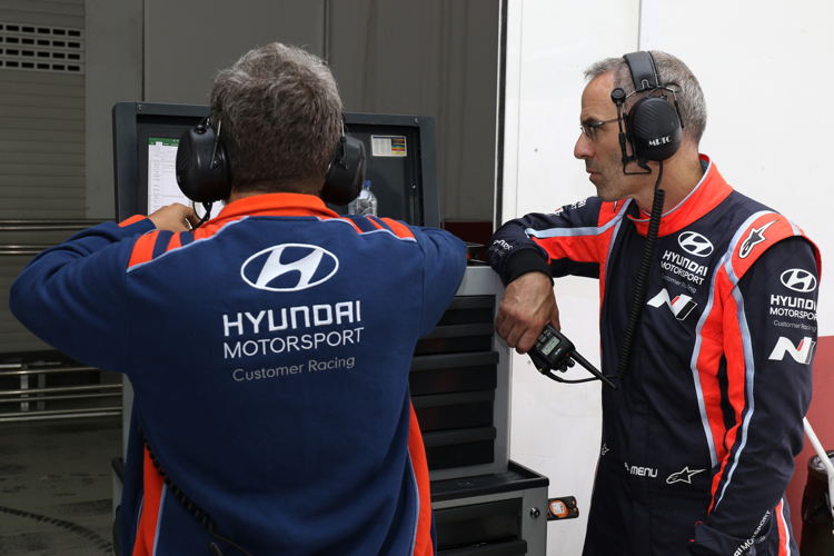 Alain Menu with Hyundai i30 N TCR