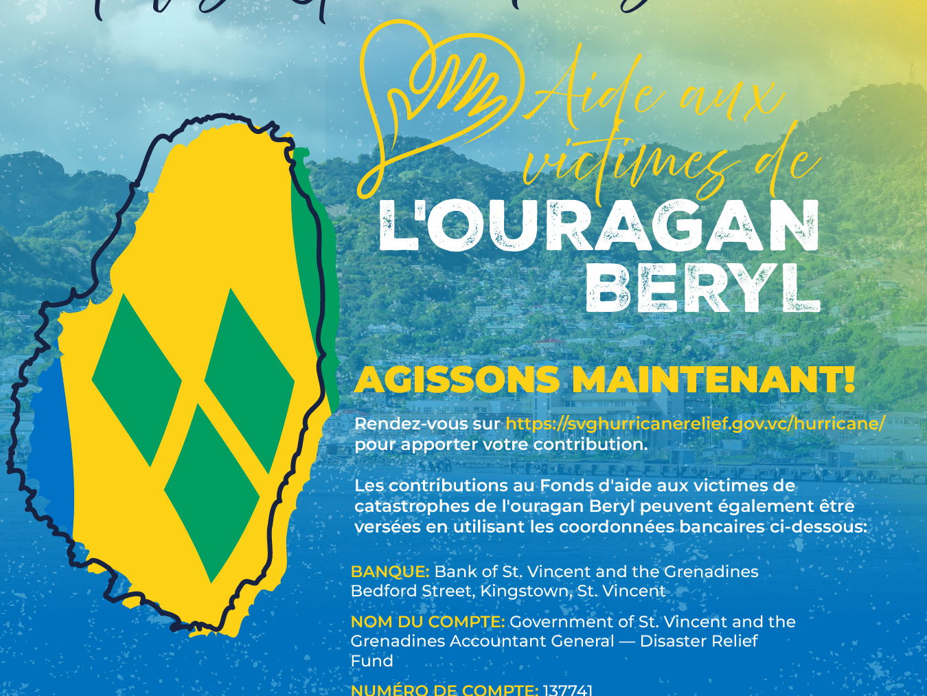 ACTIVATION DU FONDS D'AIDE AUX SINISTRÉS DE SAINT-VINCENT-ET-LES-GRENADINES 