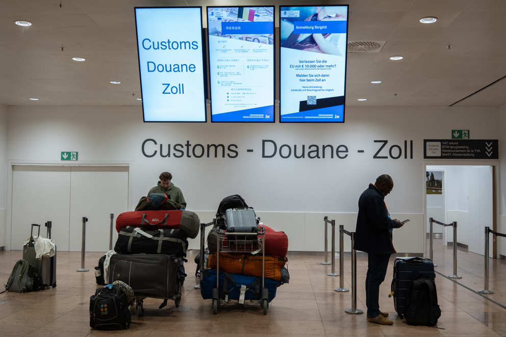 Customs checked 130.000 passengers between January and May at Brussels Airport
