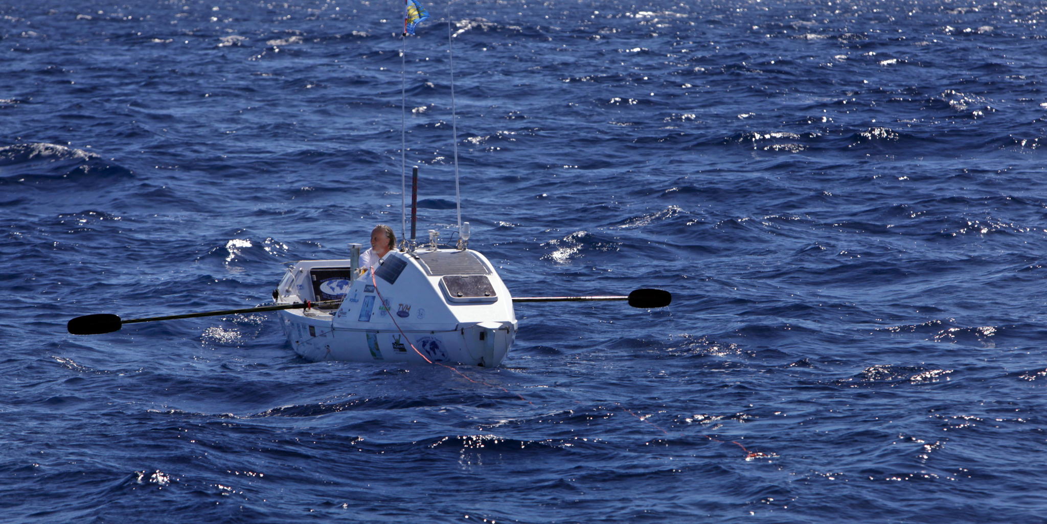 Belgian rower capsized in Atlantic Ocean and rescued by Liberian tanker