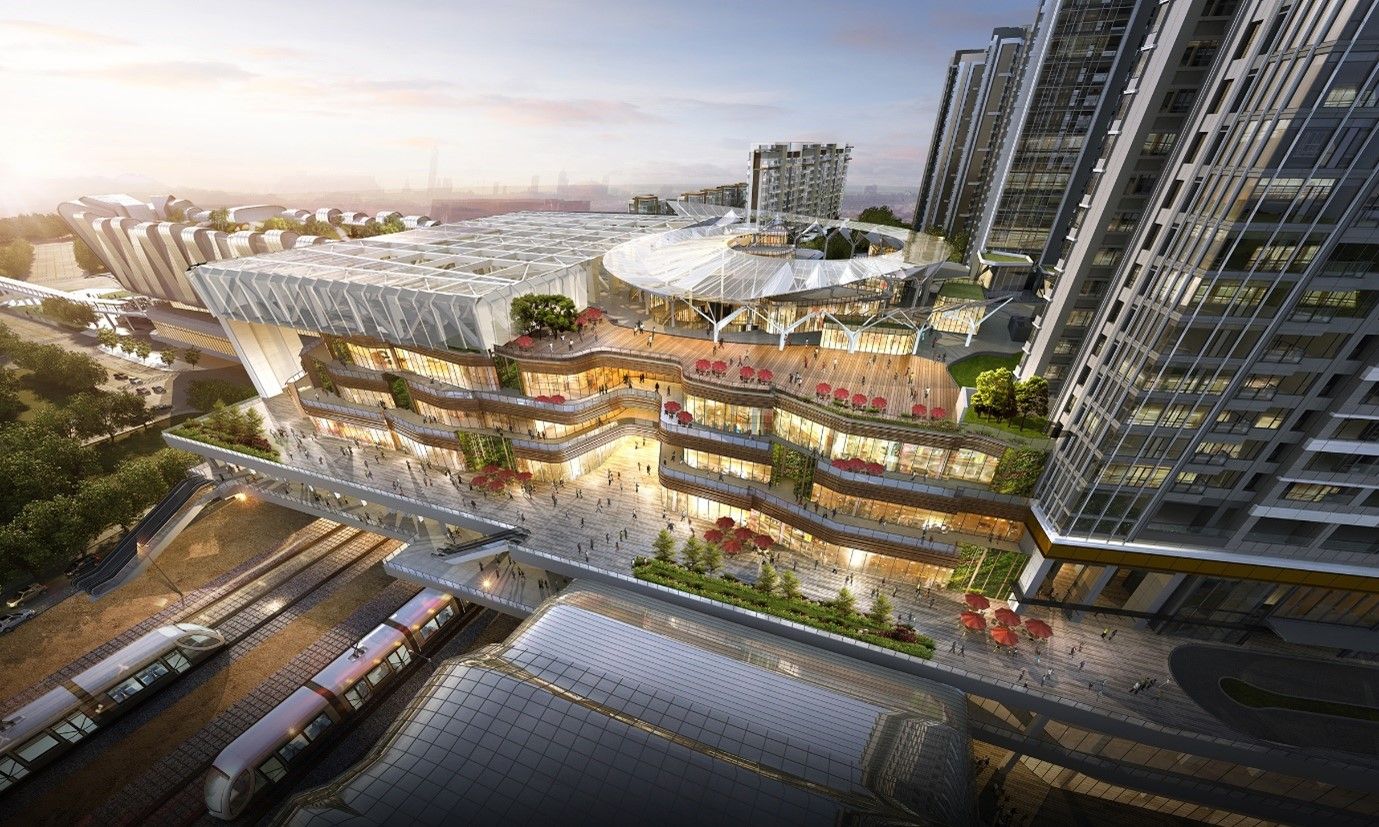 TODTOWN by RLP is located above a mass transit railway station, connecting existing communities and transportation links to expanded rail infrastructure and new retail, office, hotel, and residential developments