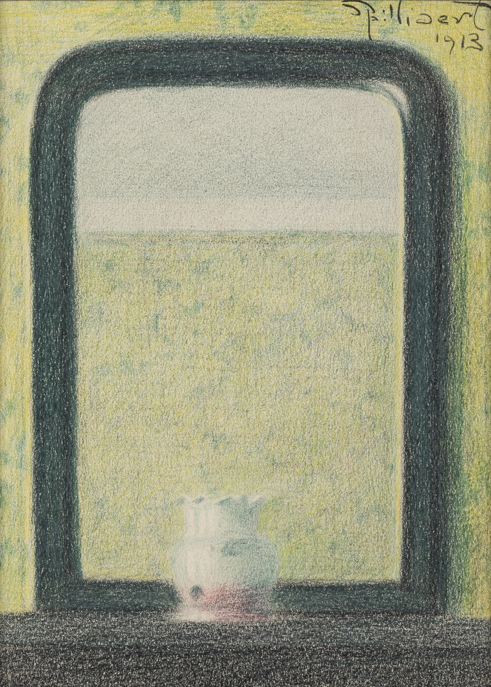 Léon Spilliaert, Miroir et vase blanc. La cheminée, 1913. Photo Vincent Everarts