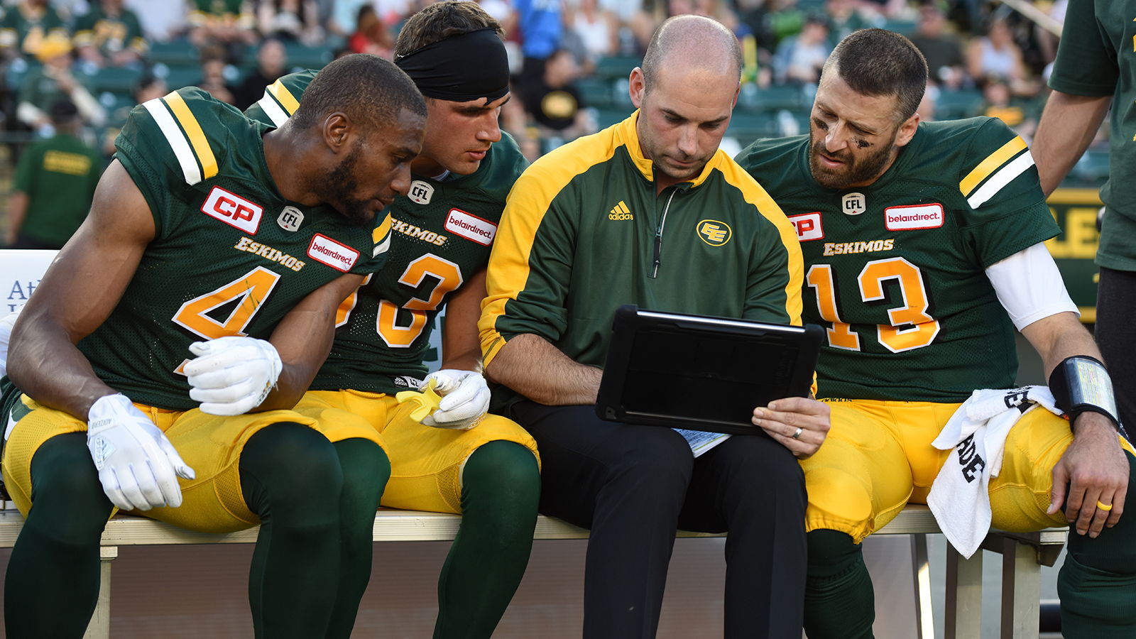 Jordan Maksymic with Adarius Bowman, Brandon Zylstra, and Michael Reilly in 2017