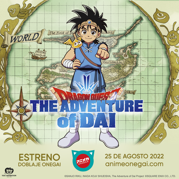 ¡Se acabó la espera! “DRAGON QUEST: The Adventure of Dai” en español se estrena hoy en Anime Onegai por ANIMEKA