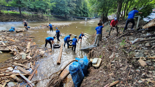 Persuitnodiging River Cleanup: bedankingsevent 1 jaar na overstromingen in Wallonië