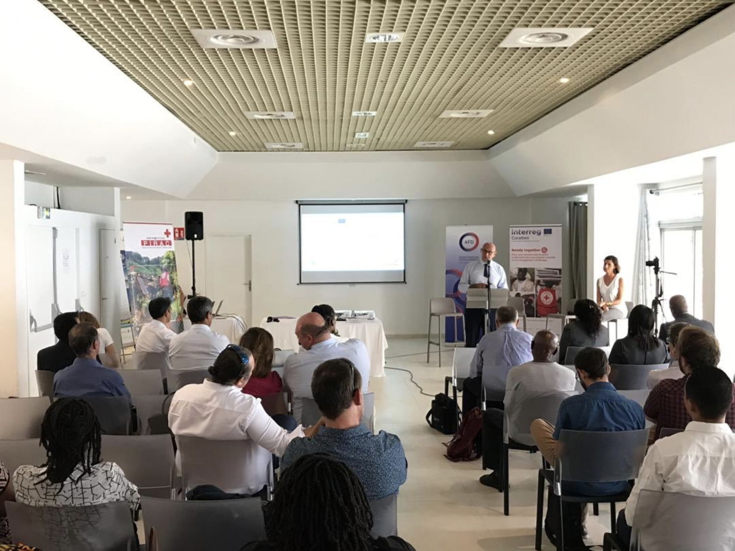 Launch of INTERREG Ready Together project. © Twitter account of @PhLaCognata Regional Director of the French Development Agency (AFD) for the Atlantic.