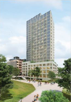 Xior poursuit son développement sur le site existant Karspeldreef Amsterdam avec une tour résidentielle durable