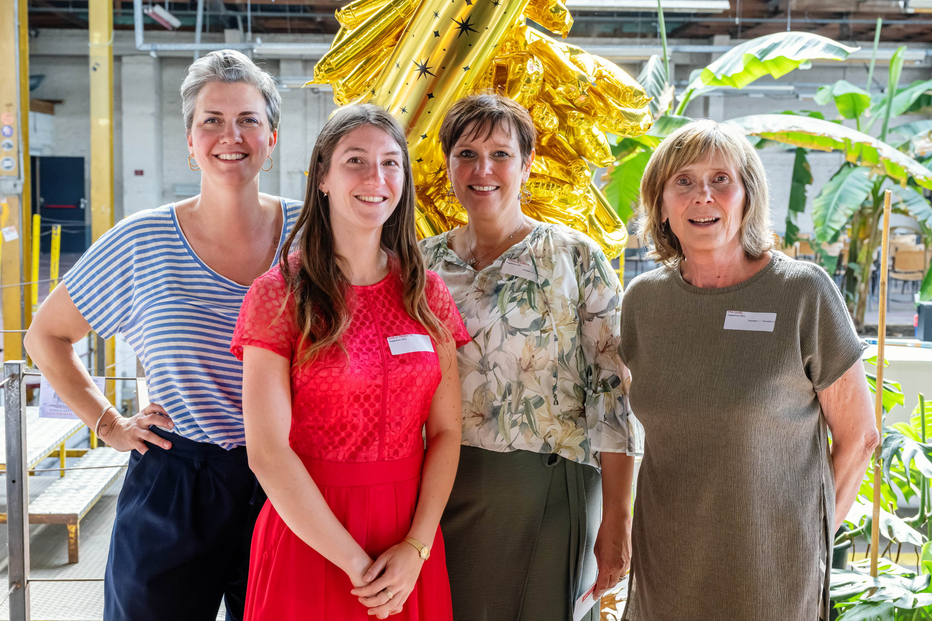 v.l.n.r. Mie-ke Vanbergen, Gaëlle Hendrickx, Reinhilde Christis en Mia Claes v.l.n.r. Mie-ke Vanbergen, Gaëlle Hendrickx, Reinhilde Christis en Mia Claes