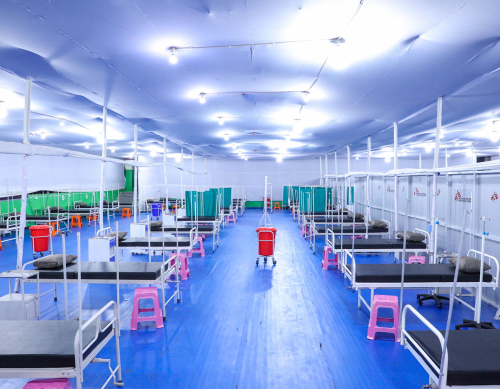 A ward inside the treatment centre. Taken 16 June in Patna, Bihar, India, credit Garvit Nangia/MSF