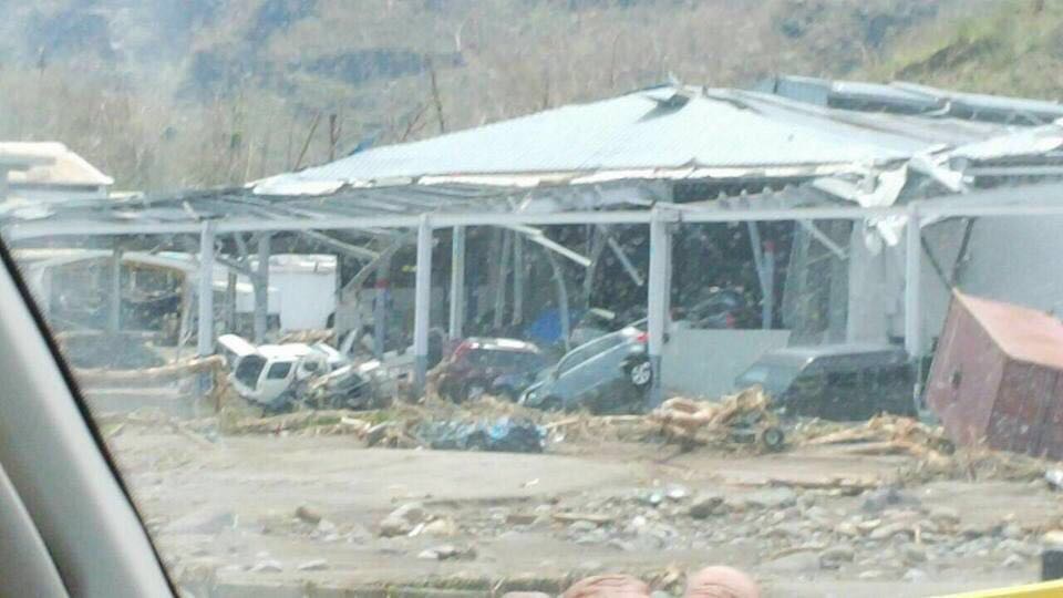 Situation in Dominica after the path of hurricane Maria.