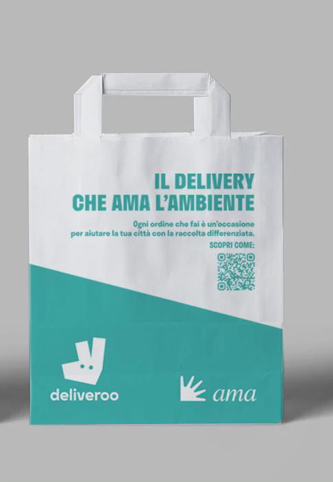 AMBIENTE, DELIVEROO E AMA A ROMA INSIEME PER RACCOLTA DIFFERENZIATA E RICICLO RIFIUTI NELLA CAPITALE