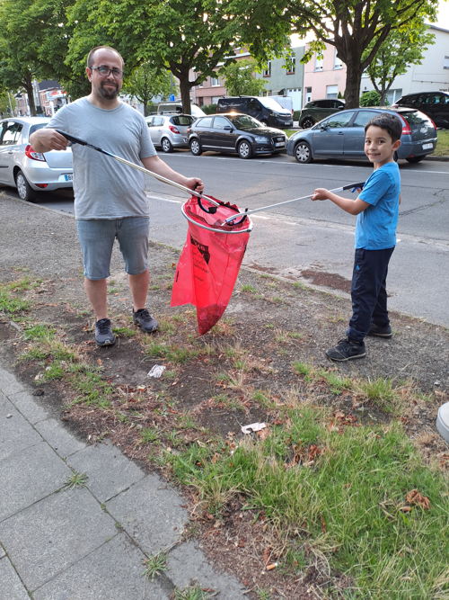 Straatvrijwilligers Saban en zoon ©stad Antwerpen