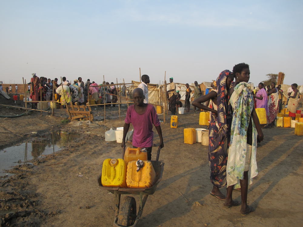 Het terrein van de “burgerbescherming” in Bentiu (c) AZG/ Béatrice Debut