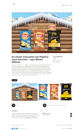 PepsiCo's Winter Innovations: Lay's Winter Editions