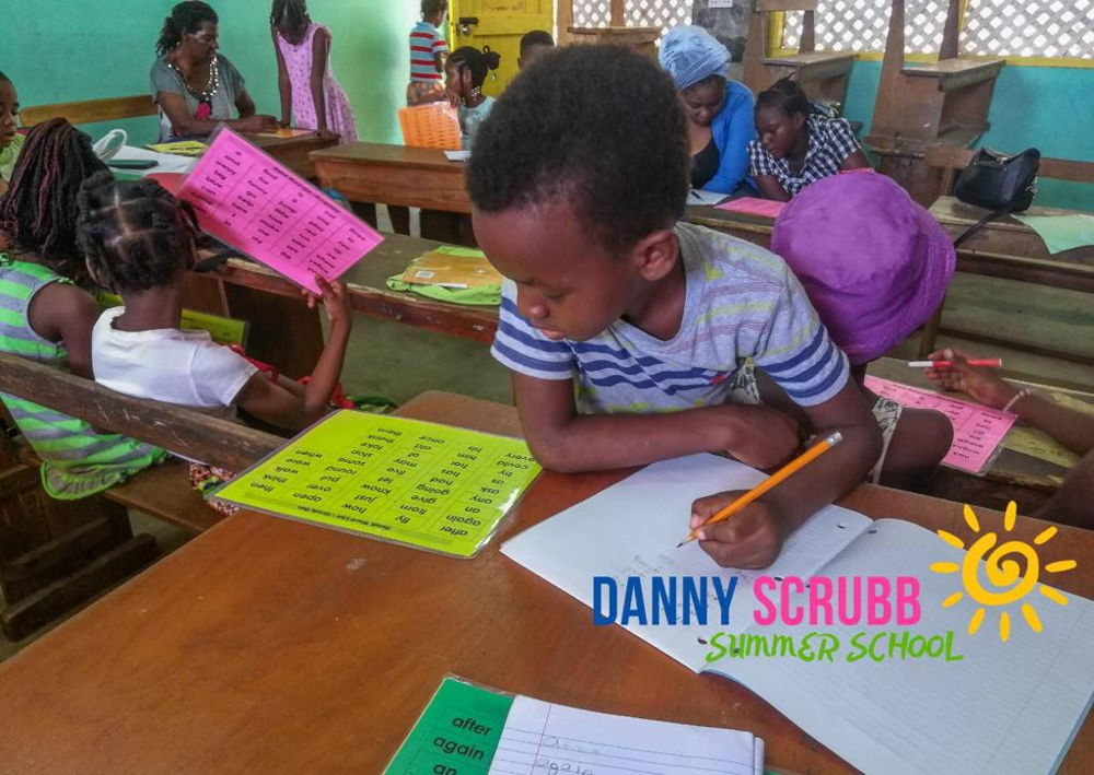 Student of Stephanie Brown Primary School in Union Island, St. Vincent and the Grenadines.