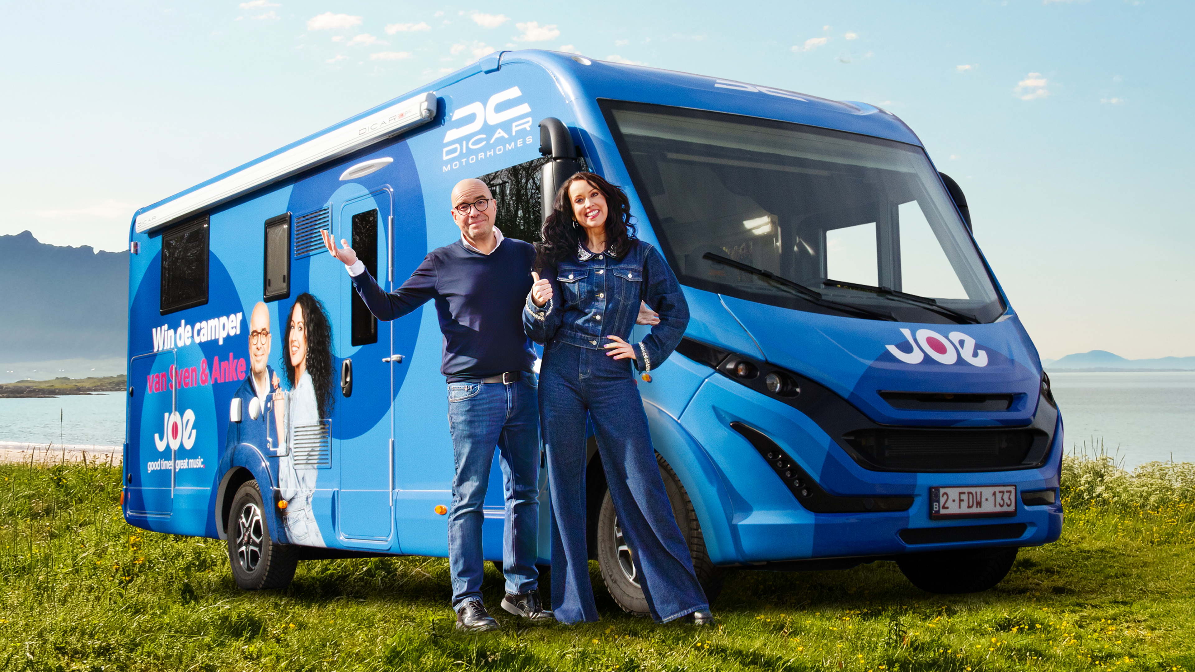 Vier wielen, één droom: Win de camper van JOE-dj’s Sven & Anke!