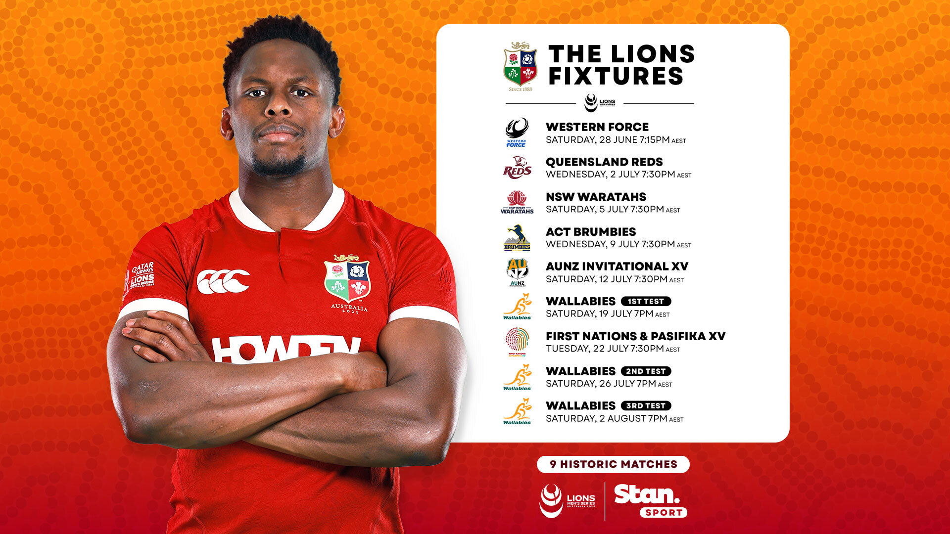 This week on Stan Sport (3 July 2025)