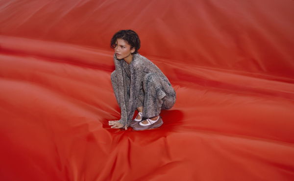 Alternate still from the Zendaya x On FW26 action film-styled campaign