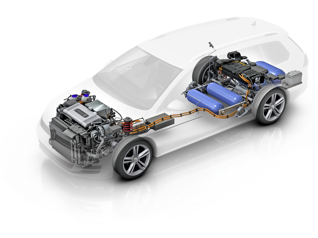 Golf Variant HyMotion met waterstof-brandstofcel