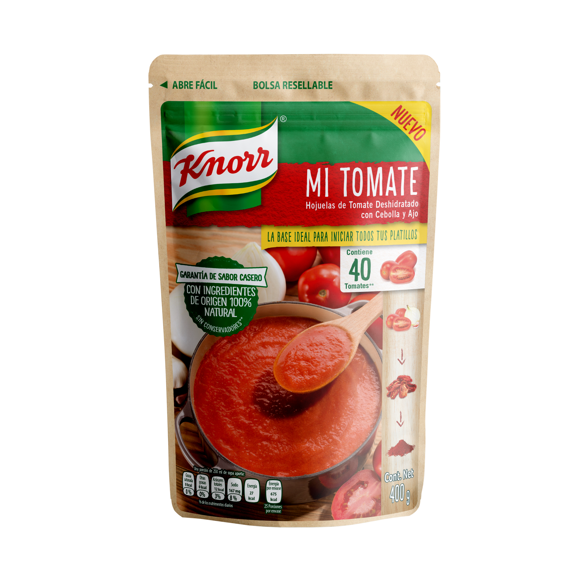 Llega Mi Tomate Knorr®, la base ideal para iniciar todos tus platillos