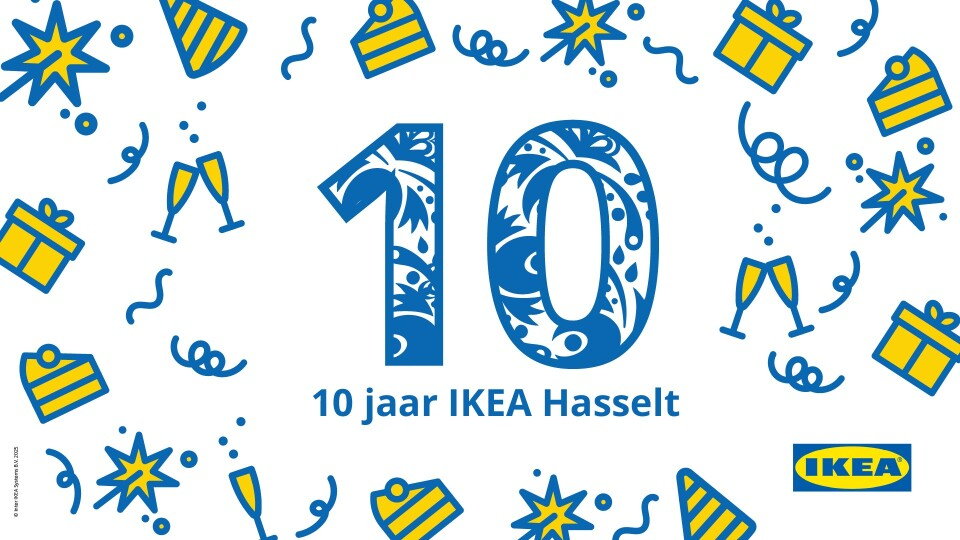 Persuitnodiging 03/02 - IKEA Hasselt viert 10de verjaardag