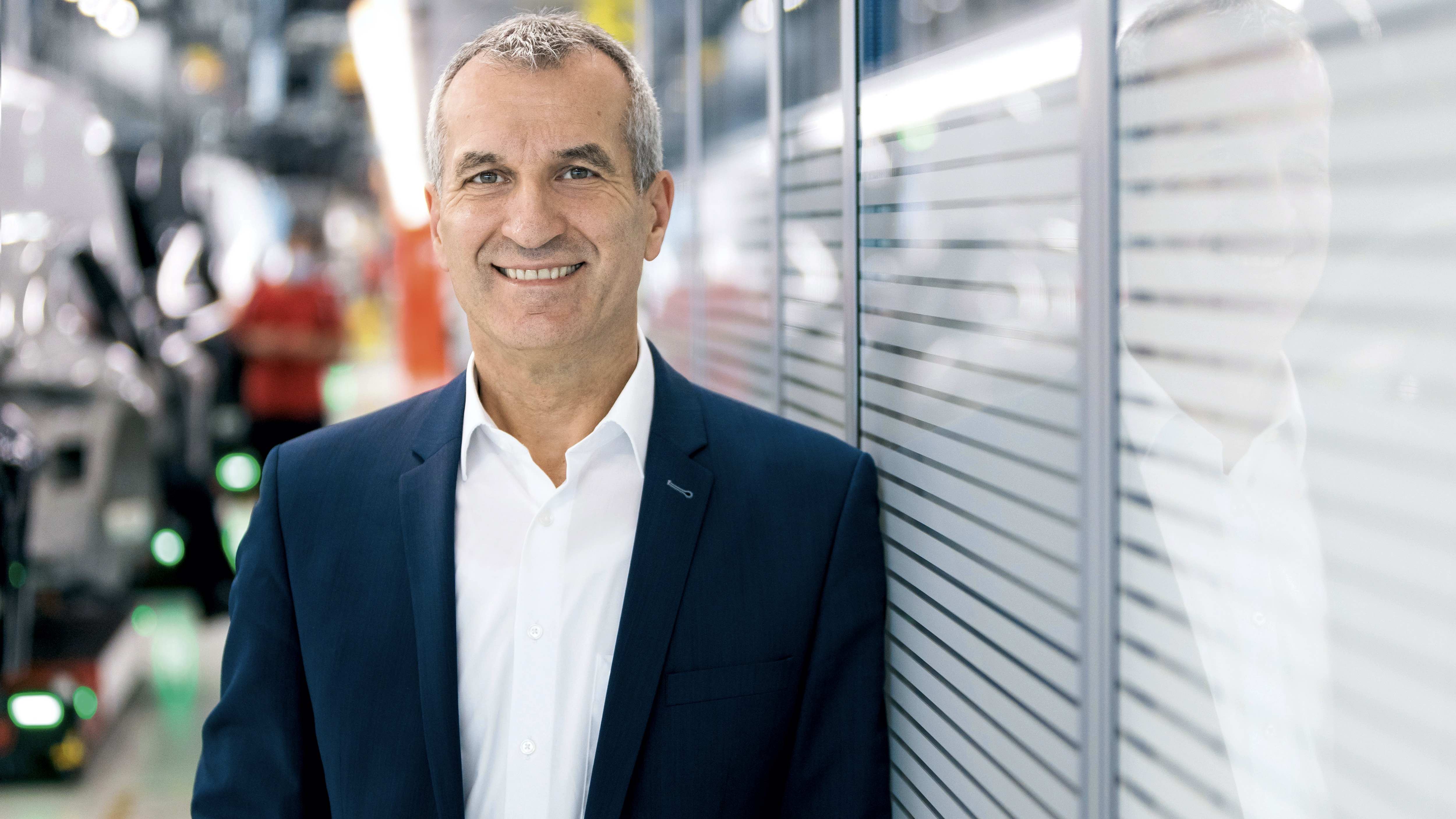 Albrecht Reimold, miembro del Consejo Directivo de Porsche AG responsable de Producción y Logística. Albrecht Reimold, miembro del Consejo Directivo de Porsche AG responsable de Producción y Logística.