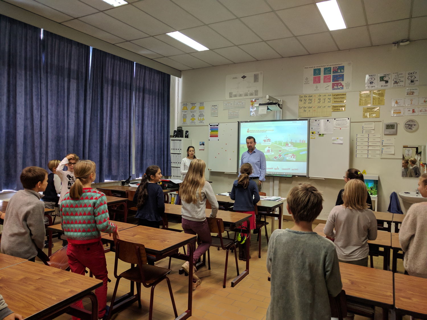 CEO Christophe Degrez gaf vandaag de eerste les in De Spreeuwen in Mechelen.