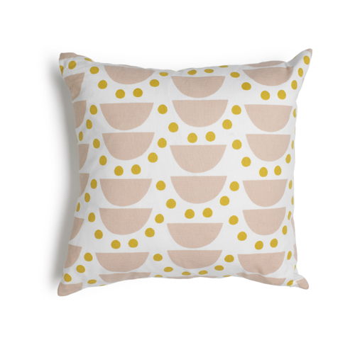 Habitat Blush Semi Circle Geo Printed Cushion 43x43, £12