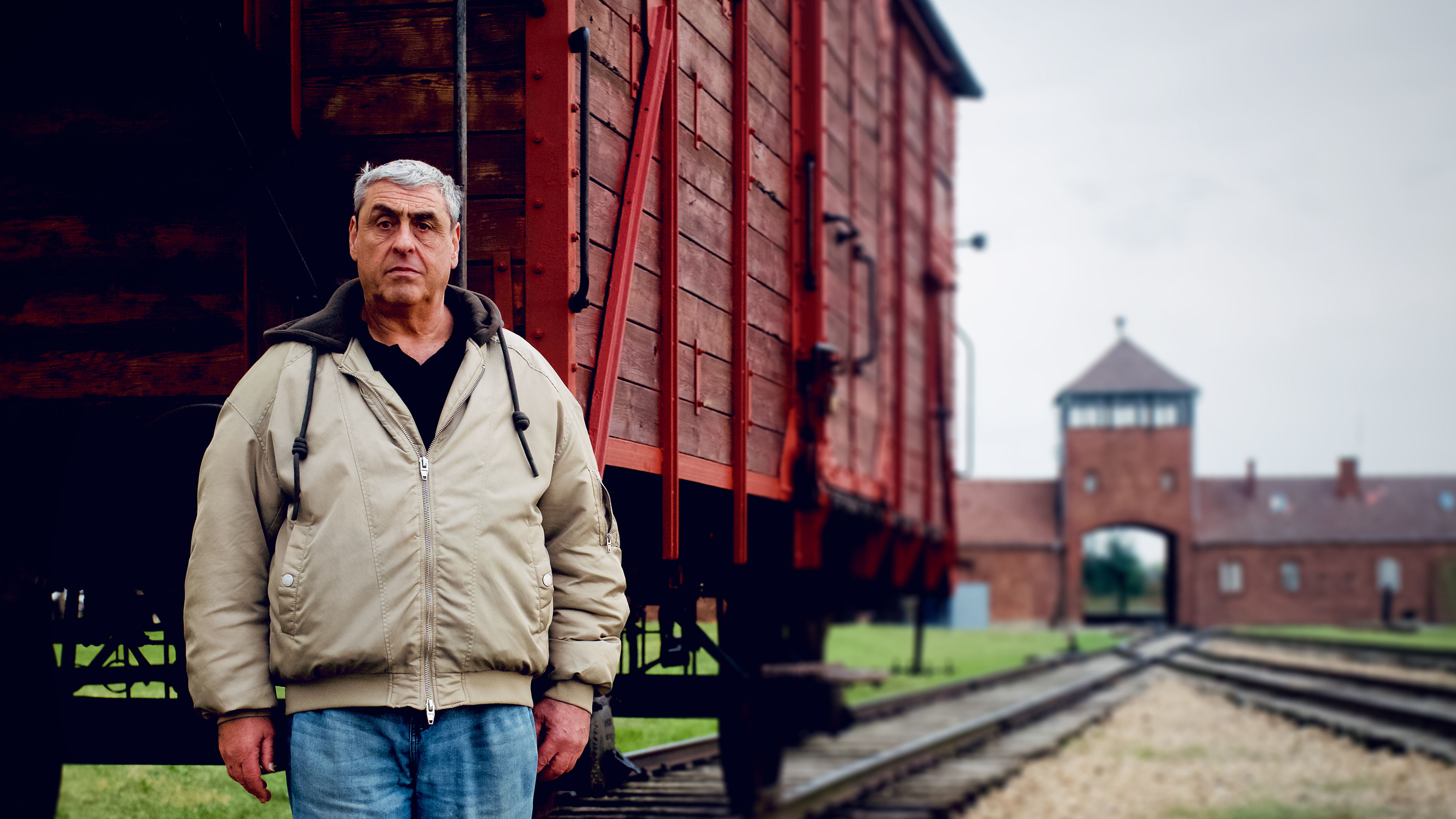 Gary Sokolov in Auschwitz Birkenau