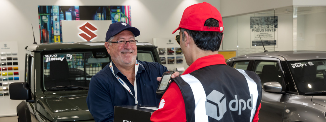 DPD parcels can now also be delivered or picked up at a Suzuki dealer