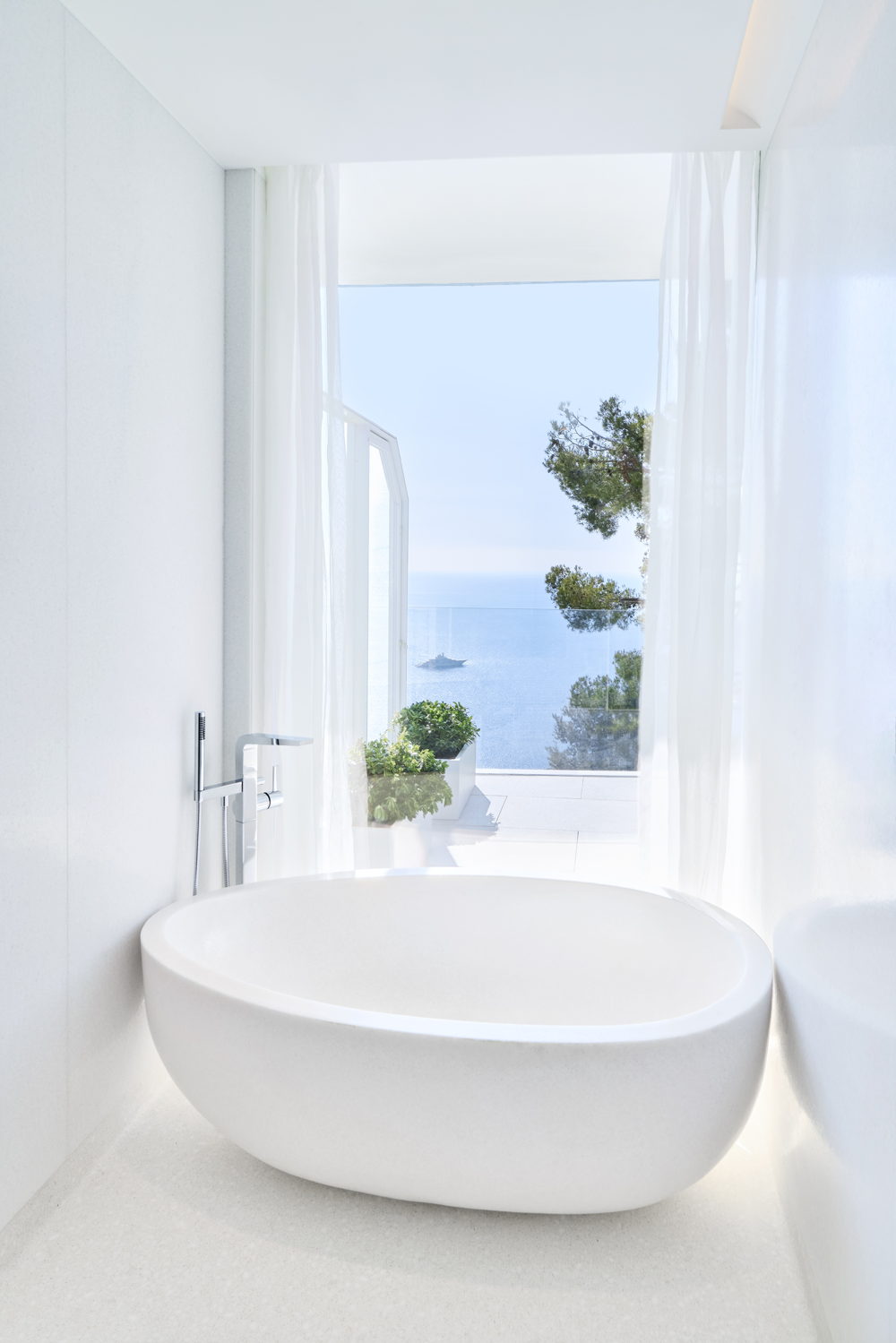 Guest Room at The Maybourne Riviera designed by André Fu