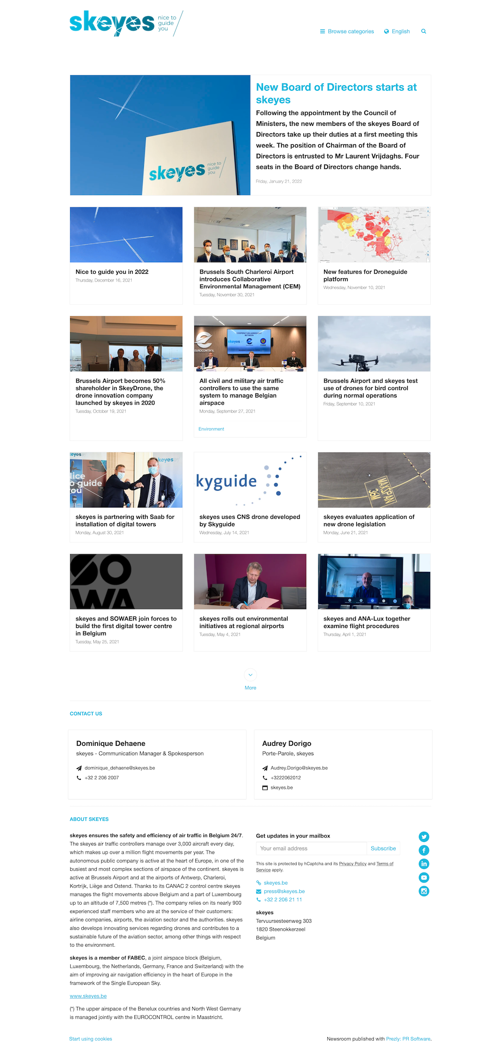 A clean and clear newsroom