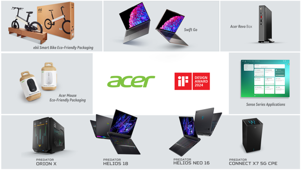 Acer Earns Multiple 2024 iF Design Awards