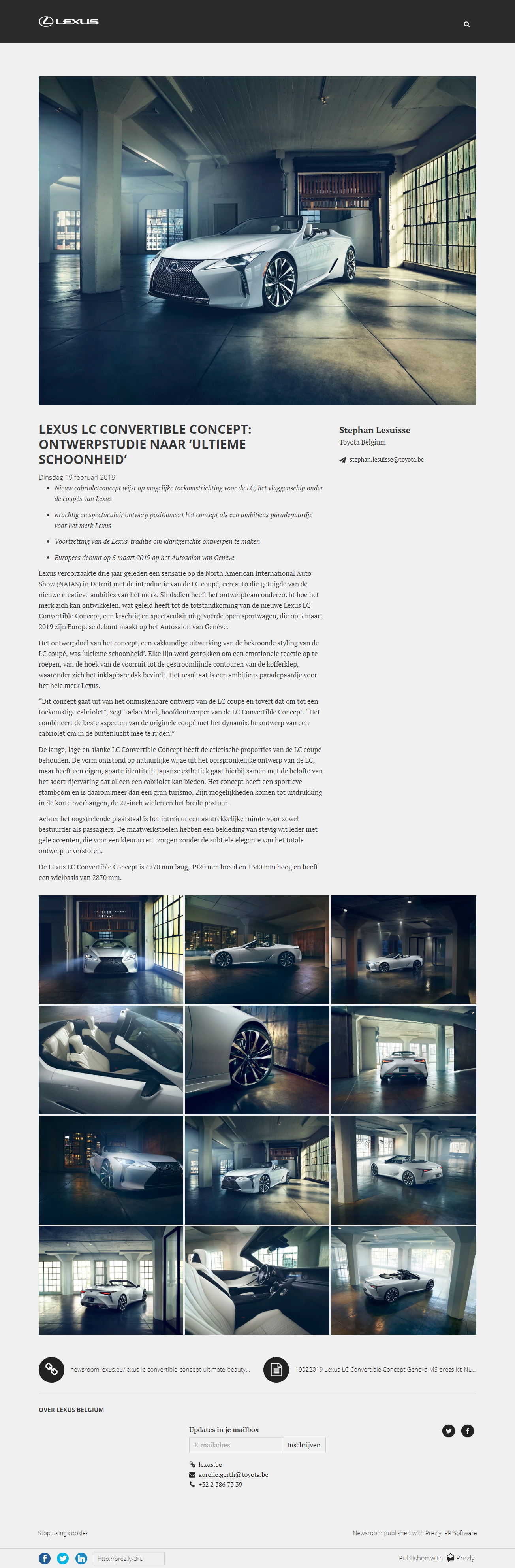 Concept Car Press Release Example