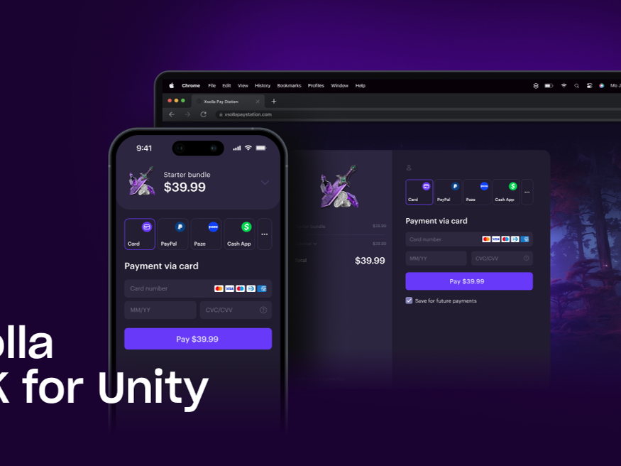 UNITY GAME DEVELOPERS CAN NOW ENABLE DIRECT-TO-CONSUMER MONETIZATION WITH XSOLLA’S NEW SDK