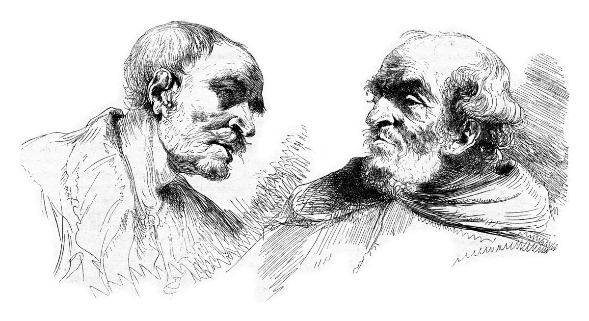 Lithograph by Boissieu, vintage engraved illustration. Magasin Pittoresque 1853.