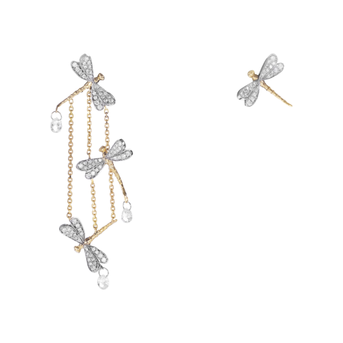 Mère et Fille - Boucles d'oreilles Trio de Libellule - à partir de 5800€ (2)