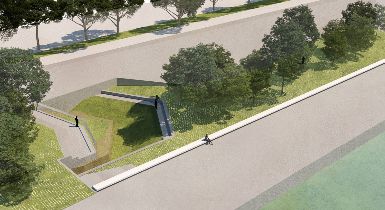Scheldekaaien Sint-Andries - Zuid: Sint- Michielsbastion ©PROAP