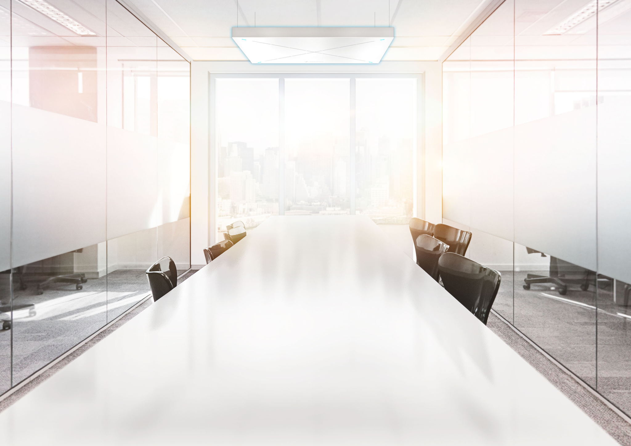 Dank adaptiver Beamforming-Technologie wird der Sprecher vom TeamConnect Ceiling 2 automatisch fokussiert – und kann sich so frei im Raum bewegen. Dank adaptiver Beamforming-Technologie wird der Sprecher vom TeamConnect Ceiling 2 automatisch fokussiert – und kann sich so frei im Raum bewegen.