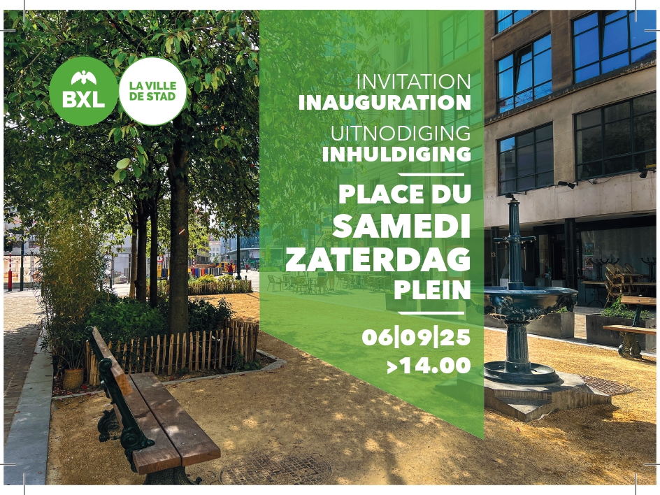 Uitnodiging Inhuldiging 6/9: Zaterdagplein